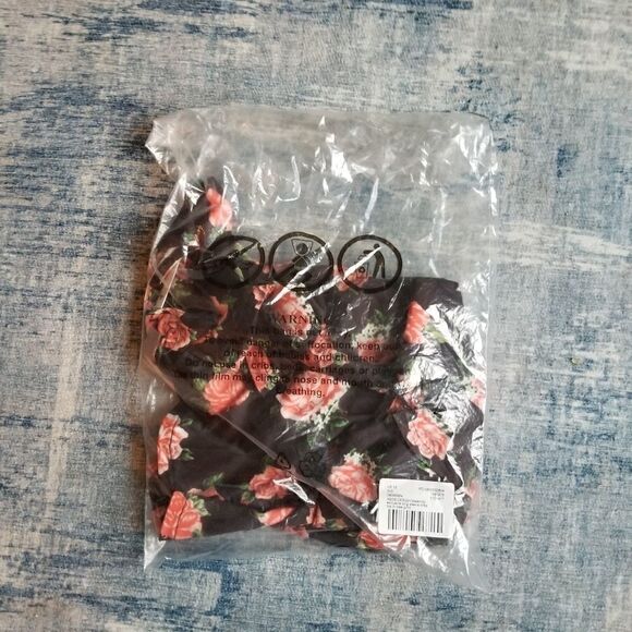 NWT! Asos Design Maternity Exclusive Long Sleeve Wrap Top In Rose Print Size 8 - Picture 9 of 9